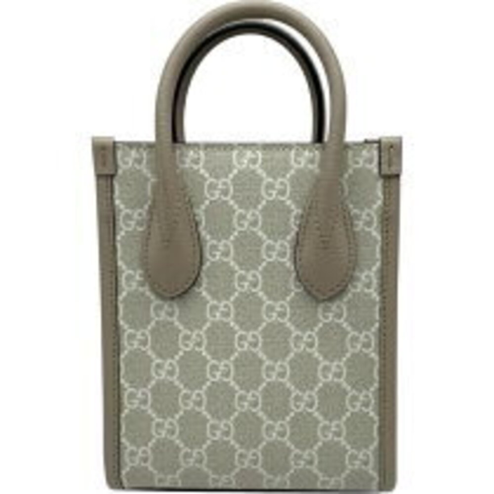 Gucci GG Interlocking Supreme Shoulder Beige Tote Tan GG Bag